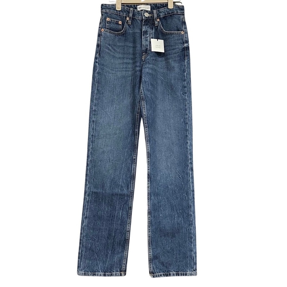 Zara Blue Straight Leg Jeans